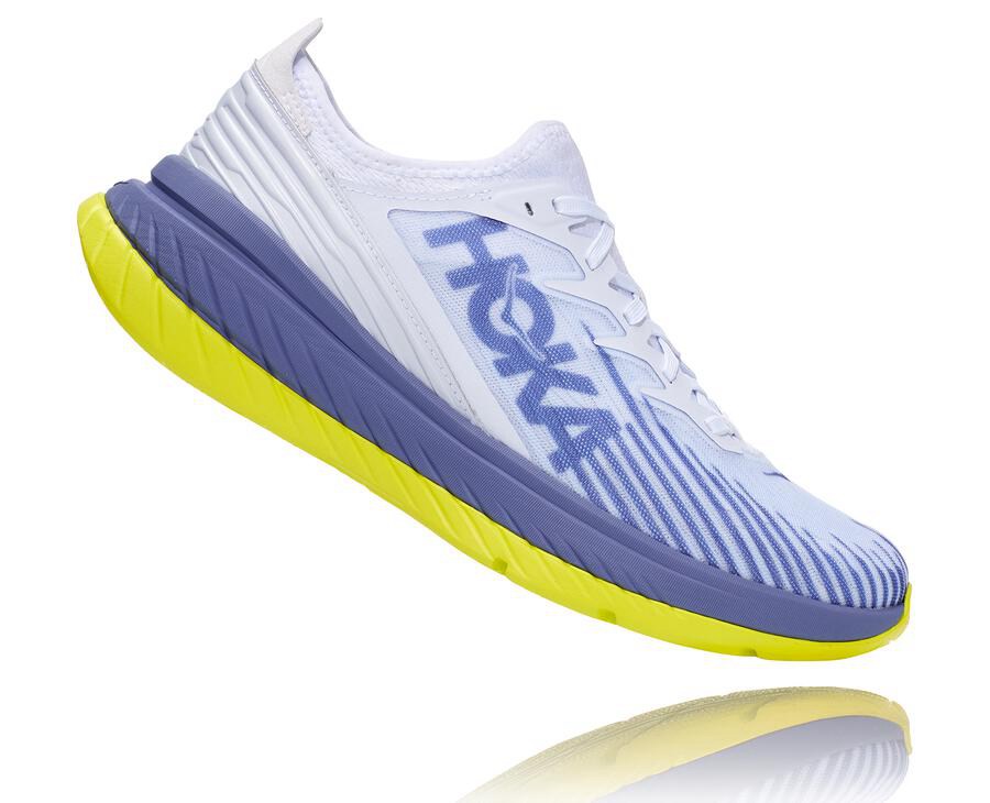 Hoka One One Koşu Ayakkabısı Kadın Beyaz/Mavi - Carbon X-Spe - RT0243768